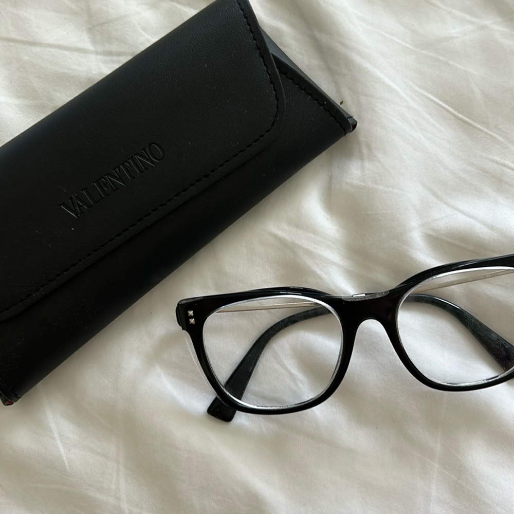 Valentino Black Rockstud Eyeglasses